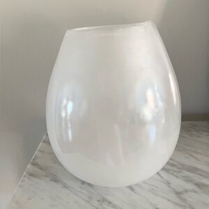 West Elm | White Glass Vase